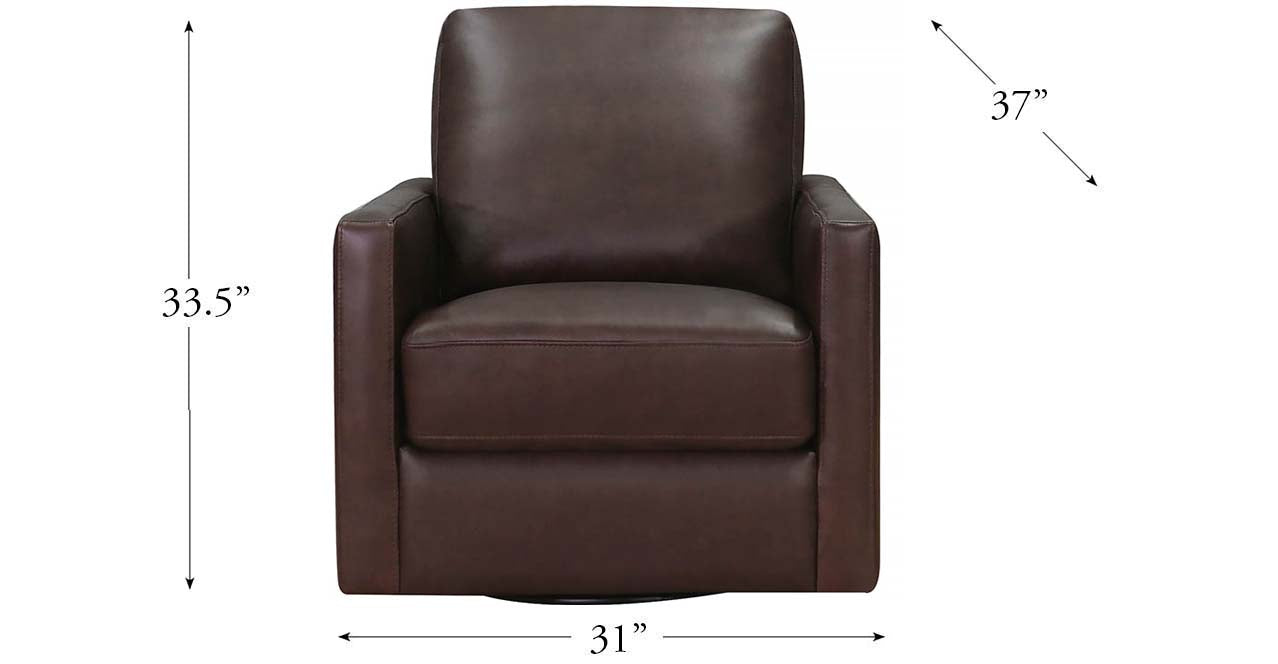 Dillon Swivel Leather Chair